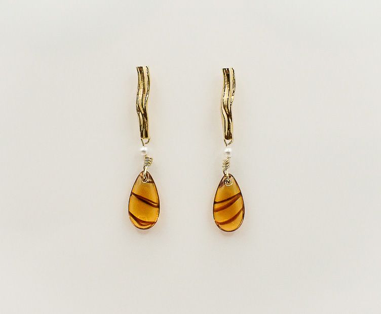 Earrings Fantasia brown