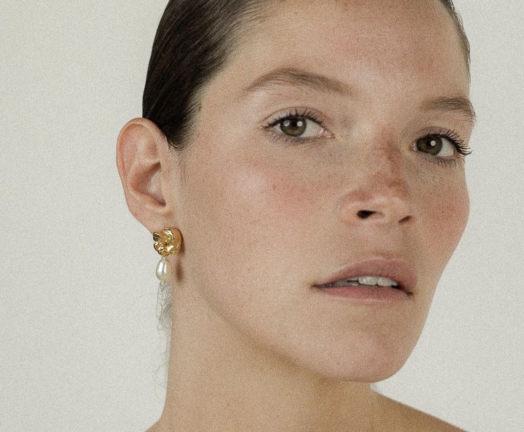 Earrings Louison creme