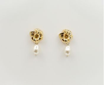 Earrings Louison creme