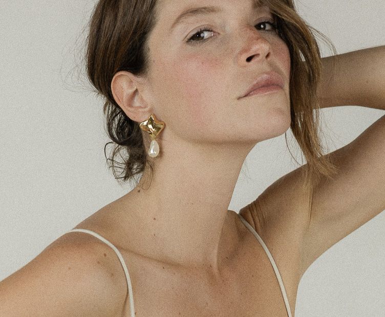 Earrings Morphee creme