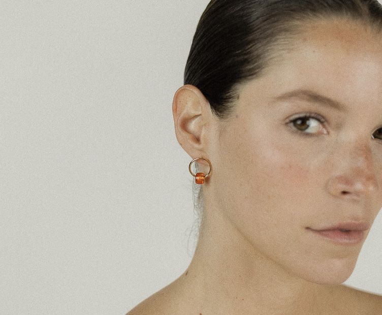 Boucles Tubik orange