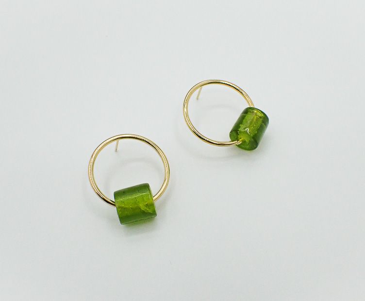 Boucles Cylindre vert