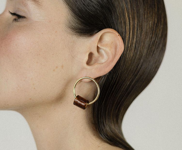 Boucles Cylindre brun