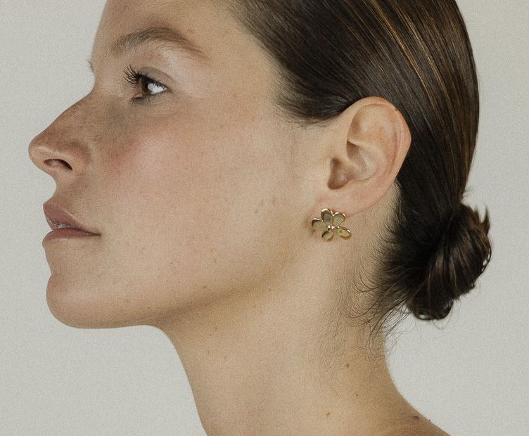 Earrings Flora gold