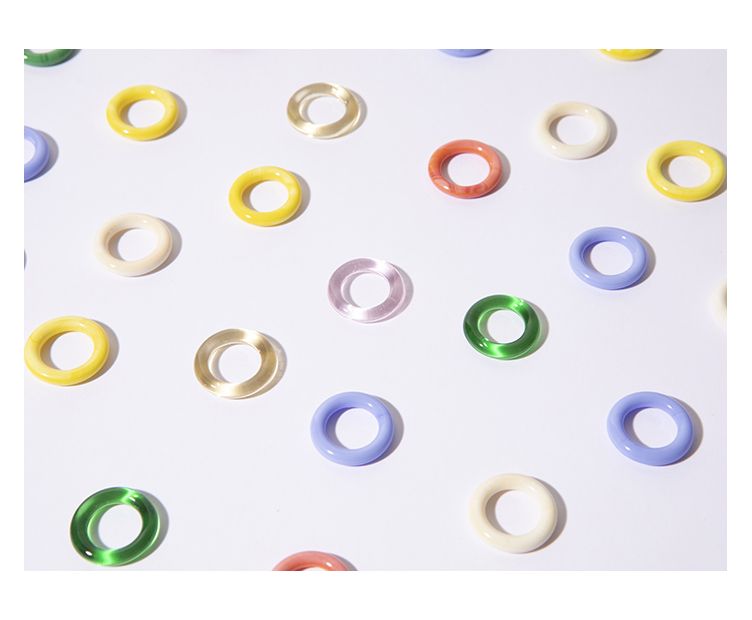 17 mm clear glass Ring