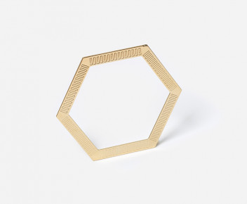 Jonc Hexagone plat 02