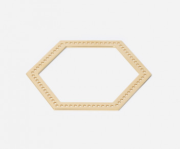 Jonc Hexagone plat 03