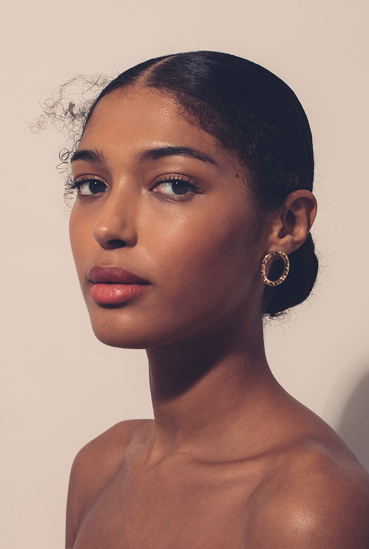 Mono Engraved Earrings