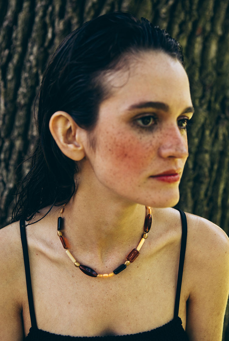 Collier Multico brun
